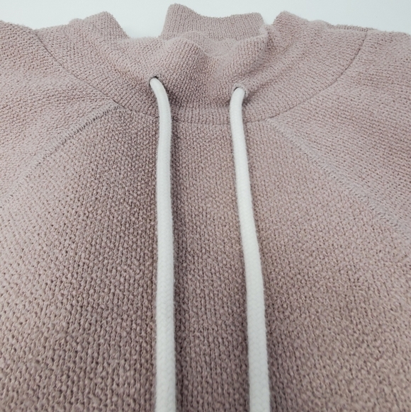 VARLEY MACEO TEXTURED MOCK NECK SWEATSHIRT DUSTY ROSE MAUVE WOMEN SMALL - Picture 8 of 15